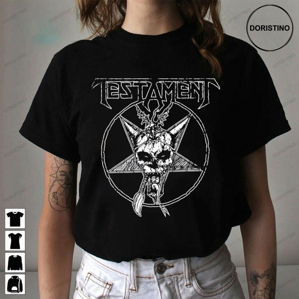 Testament Band Thrash Metal Skull Art Awesome Shirts